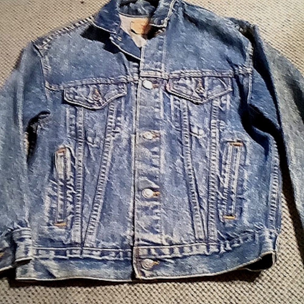 Levi's Jeans Jacket with  IRON MAIDEN LiVe AFTeR DeATH